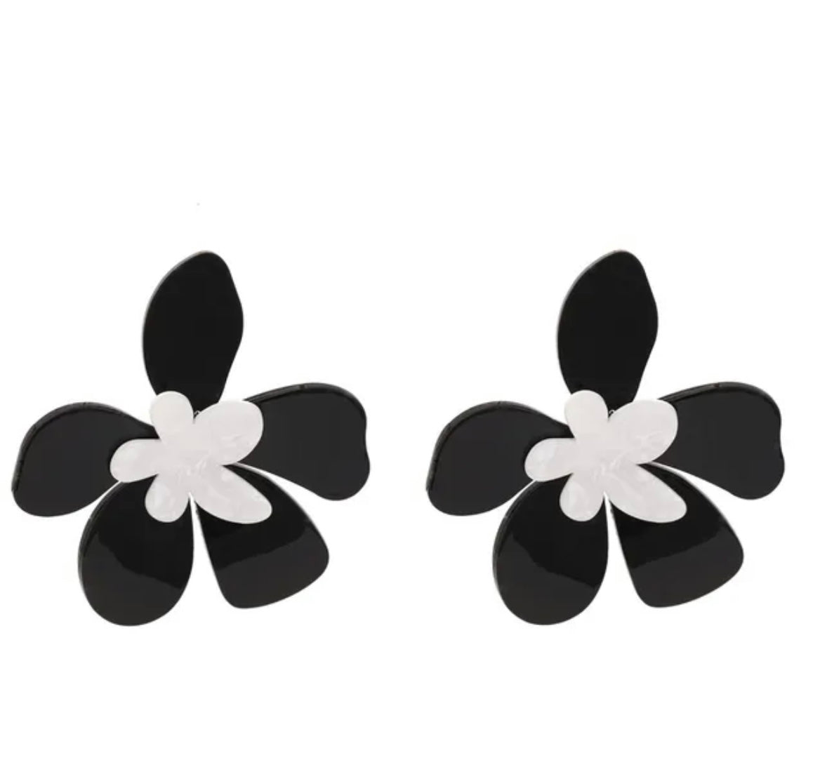 Floral Follies Earring - Black