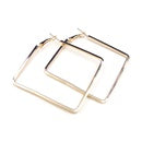 Square Earring Hoop -Gold