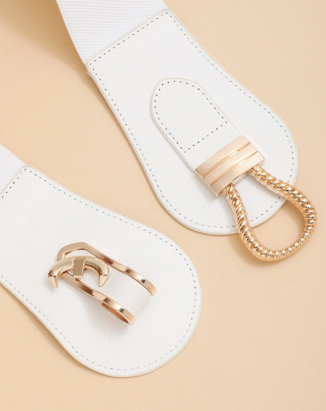 Metal Notch Buckle Belt -