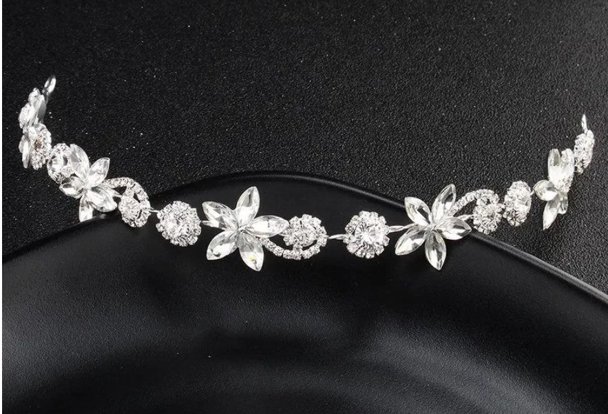 Rhinestone Star Floral Crystal Head Piece