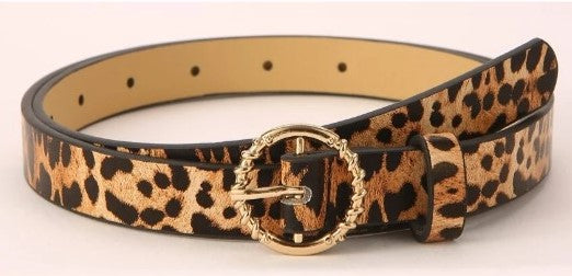 Animal Print and Classic Black Belt