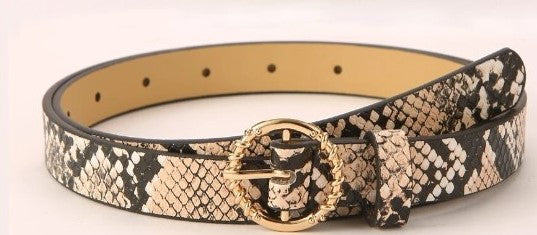 Animal Print and Classic Black Belt