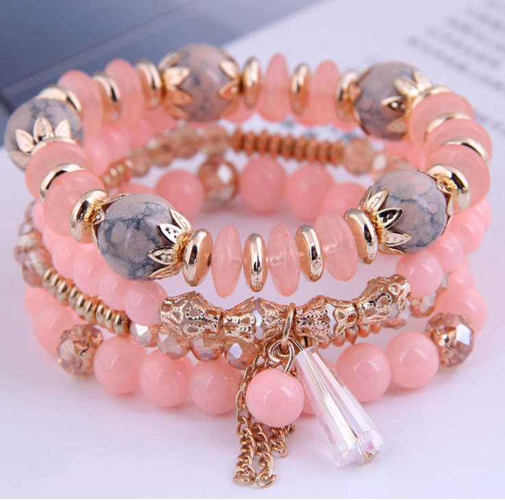 Crystal Bracelet Stack Set