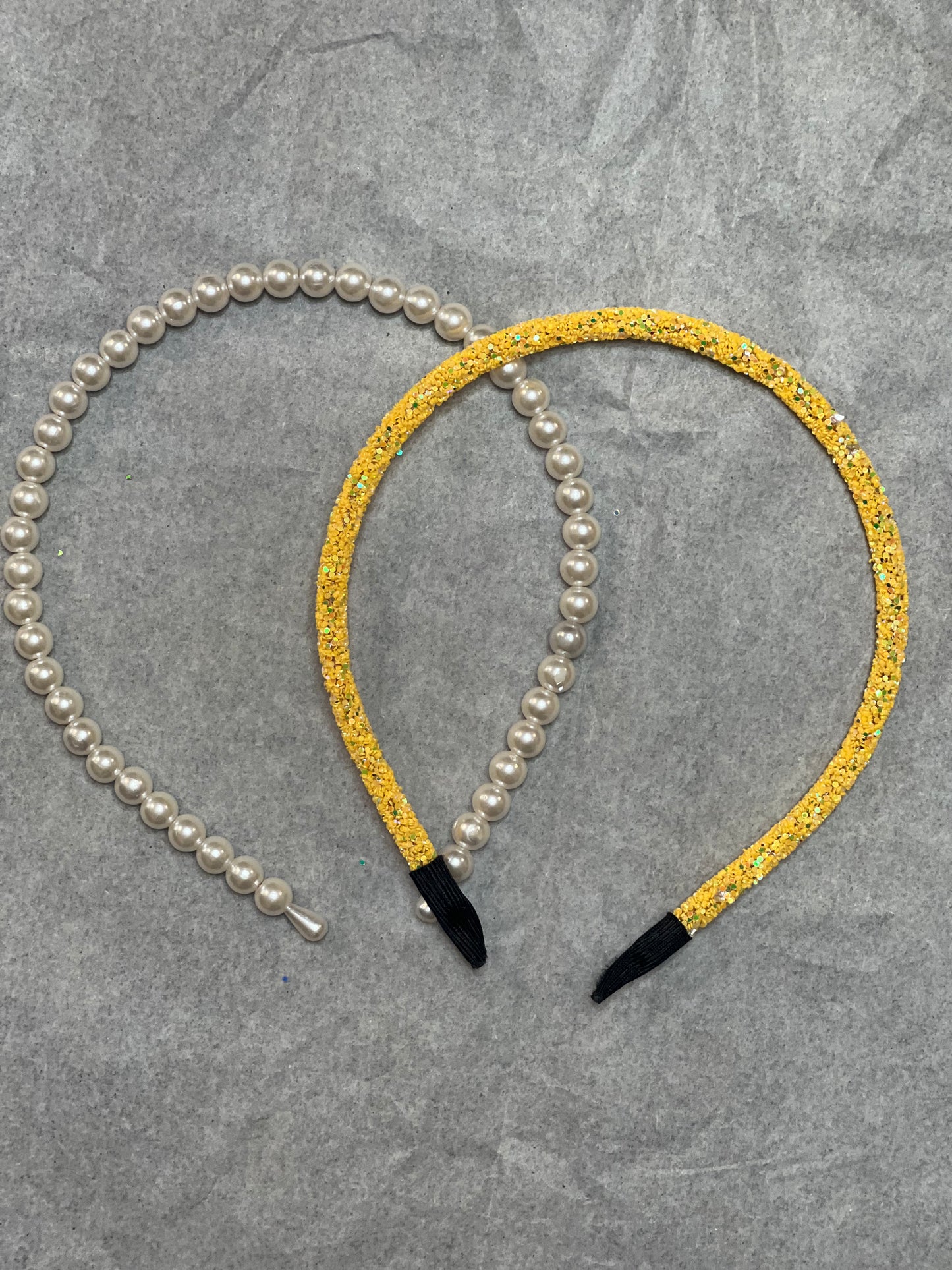 Crystal and Pearl Headband 2pk