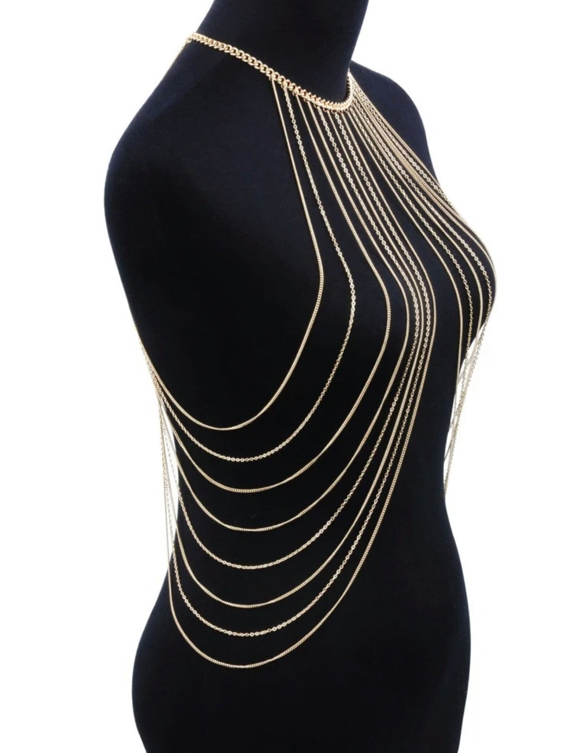 Layered Body Chain- Gold Necklace