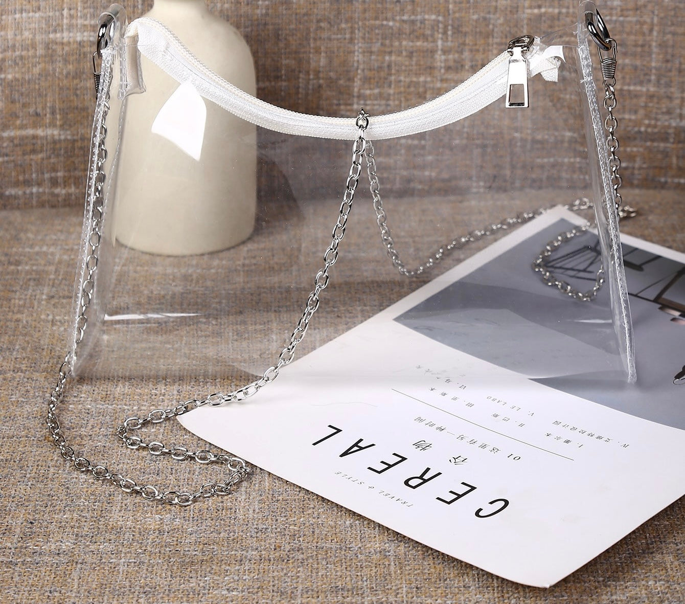 Stadium Zipper Handbag