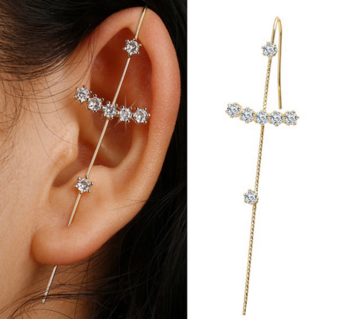 Rhinestone Wrap Earring