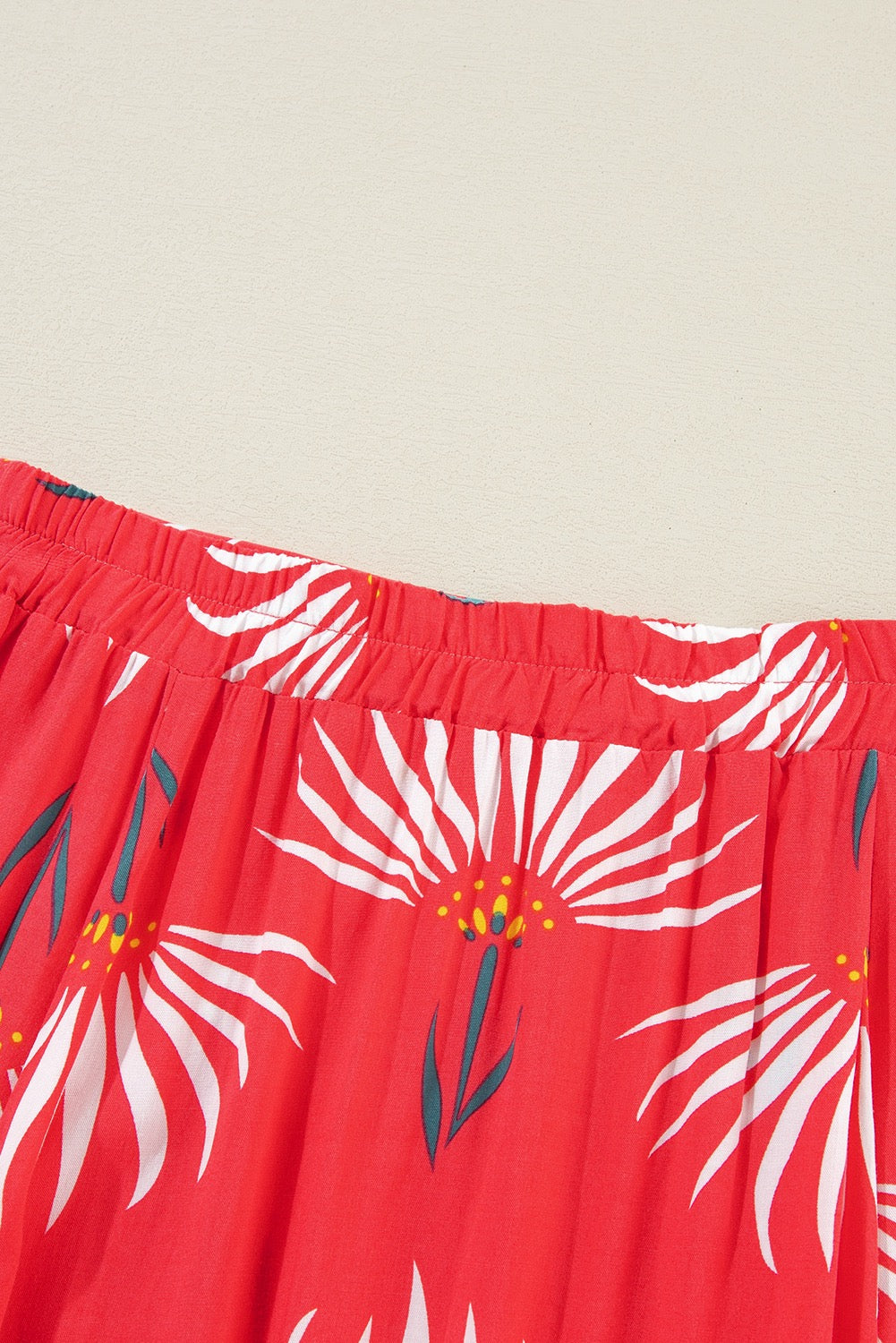 Women’s Tropical Floral Two-Piece Maxi Skirt Set | Off-Shoulder Boho Top & Skirt Vacation Outfit
