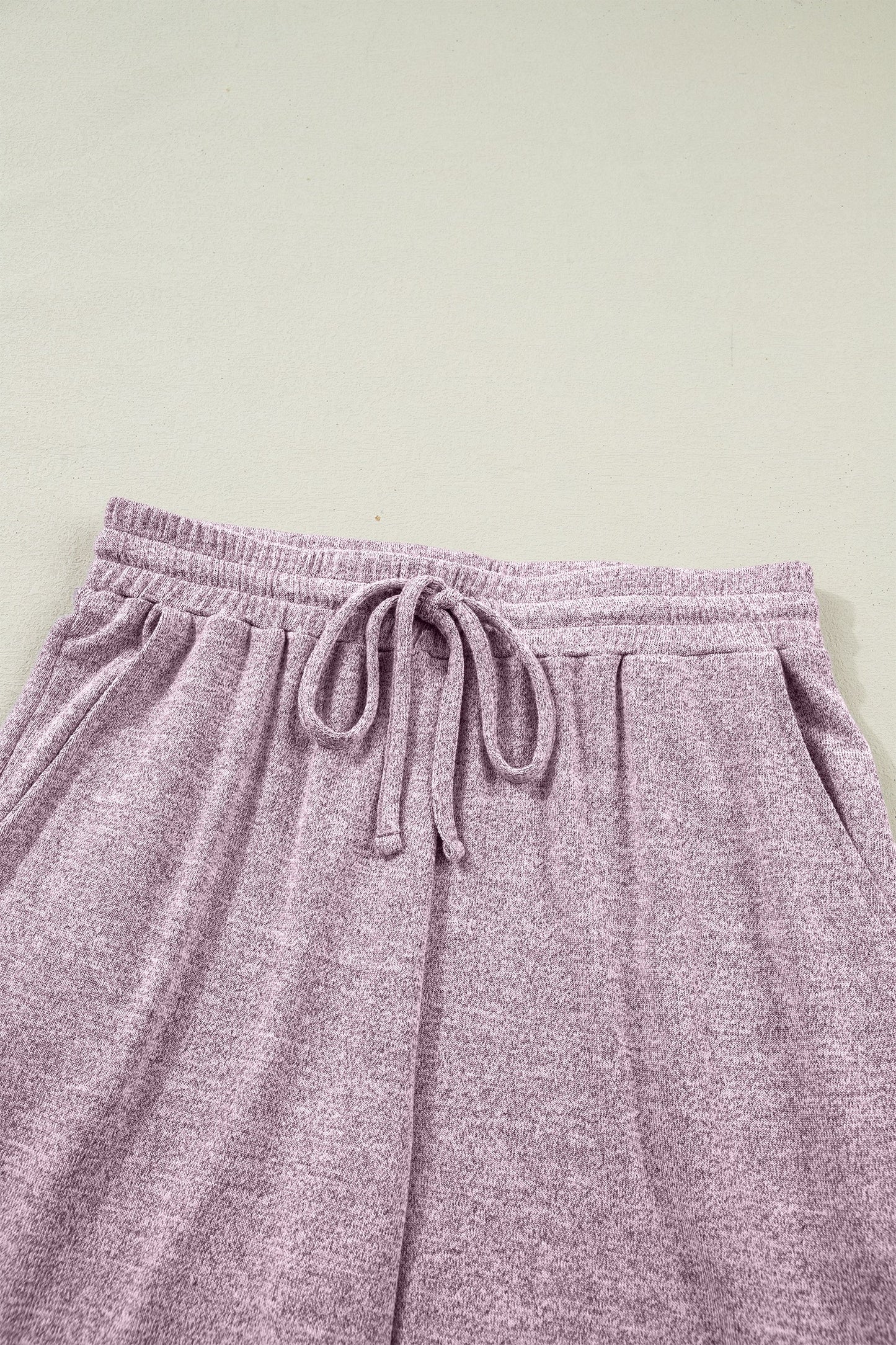 Mauve Soft Knit Matching Coordinate Set- Sleeveless Tank & Jogger Pants with Pockets