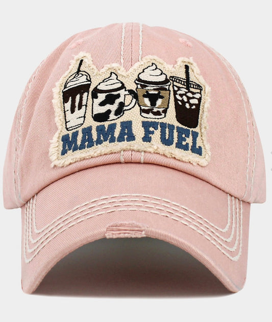 Mama Fuel Baseball Cap - Pink