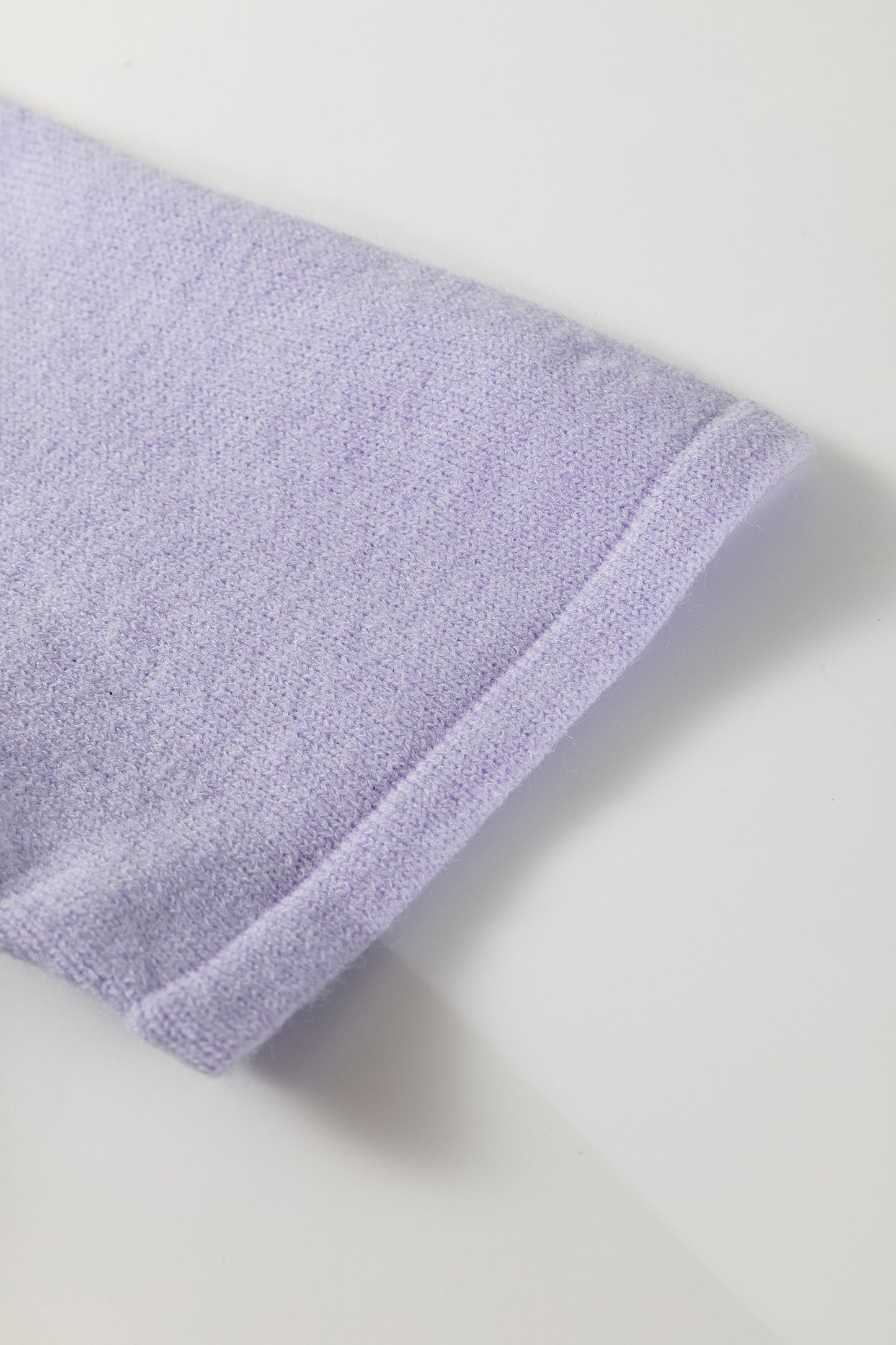 Lavender Soft Knit Button Front Top
