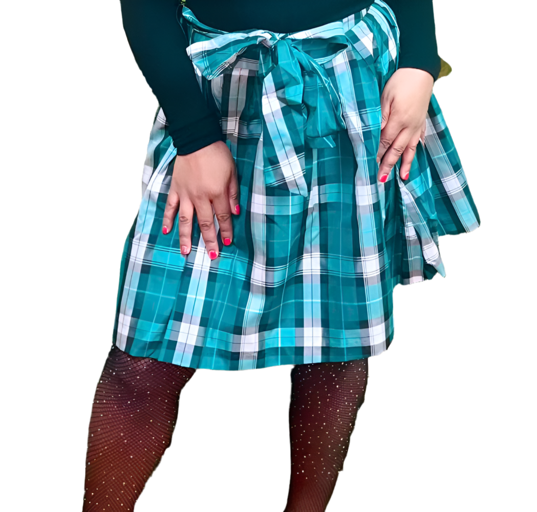 Brittany Plaid Skirt - Green