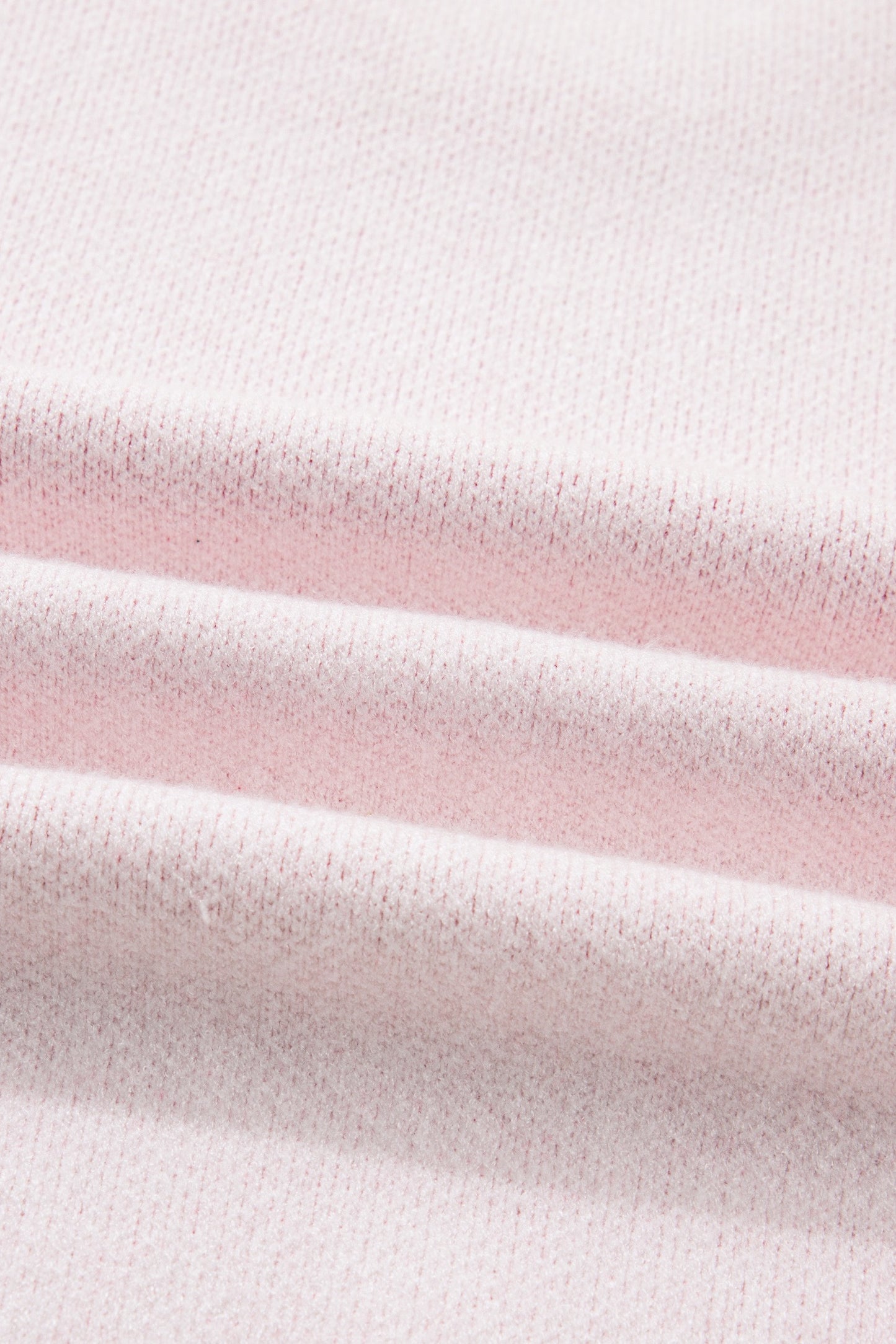 Sweet Cherry Blossom Knit Sweater – Soft Pink Cozy Pullover