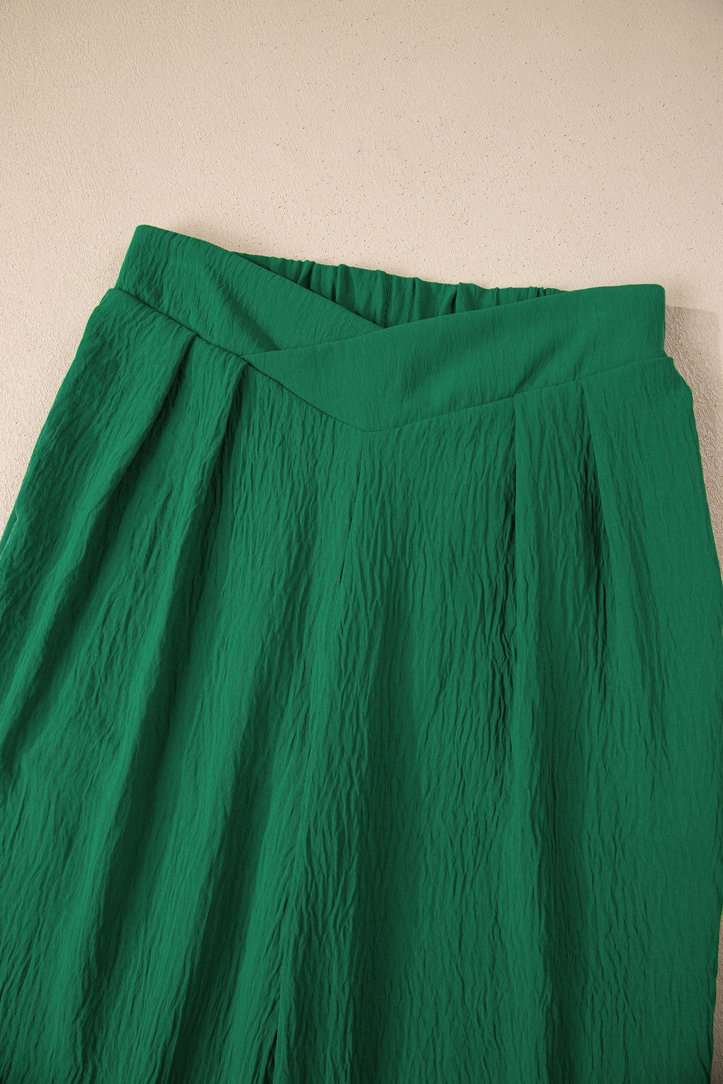 Emerald Green Wide Leg Pants – High Waisted Flowy Trousers for Women