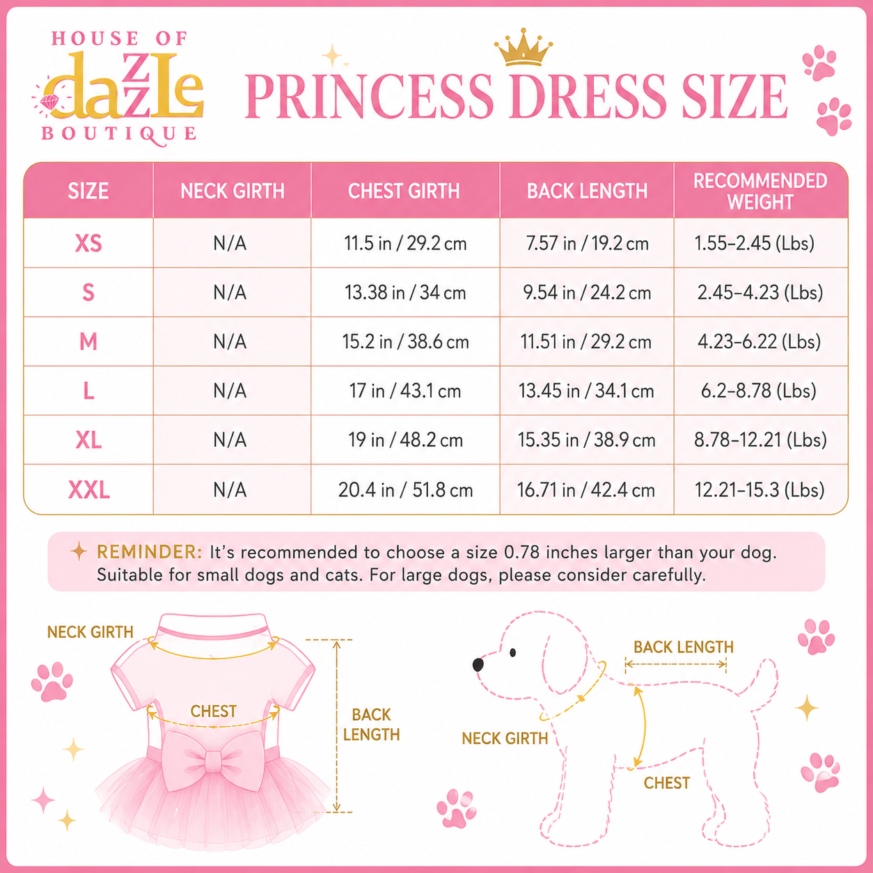 Blue Striped Tulle Dog Dress with Bow | Small Dog Princess Dress |