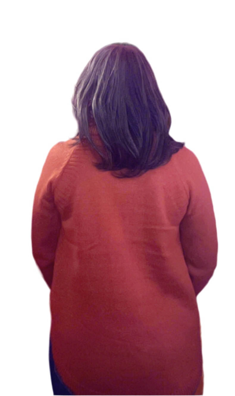 Cowl Neck Long Sleeve Sweater - Rust