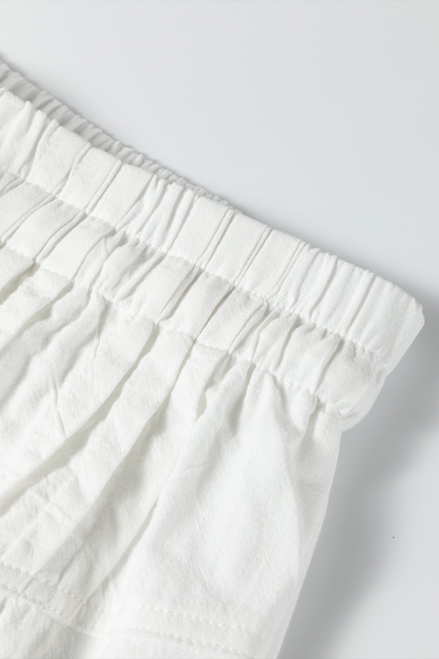 White Wide Leg Resort Style Pants for Women – Elastic Waist Drawstring Pants, Casual Flowy Comfort Pants