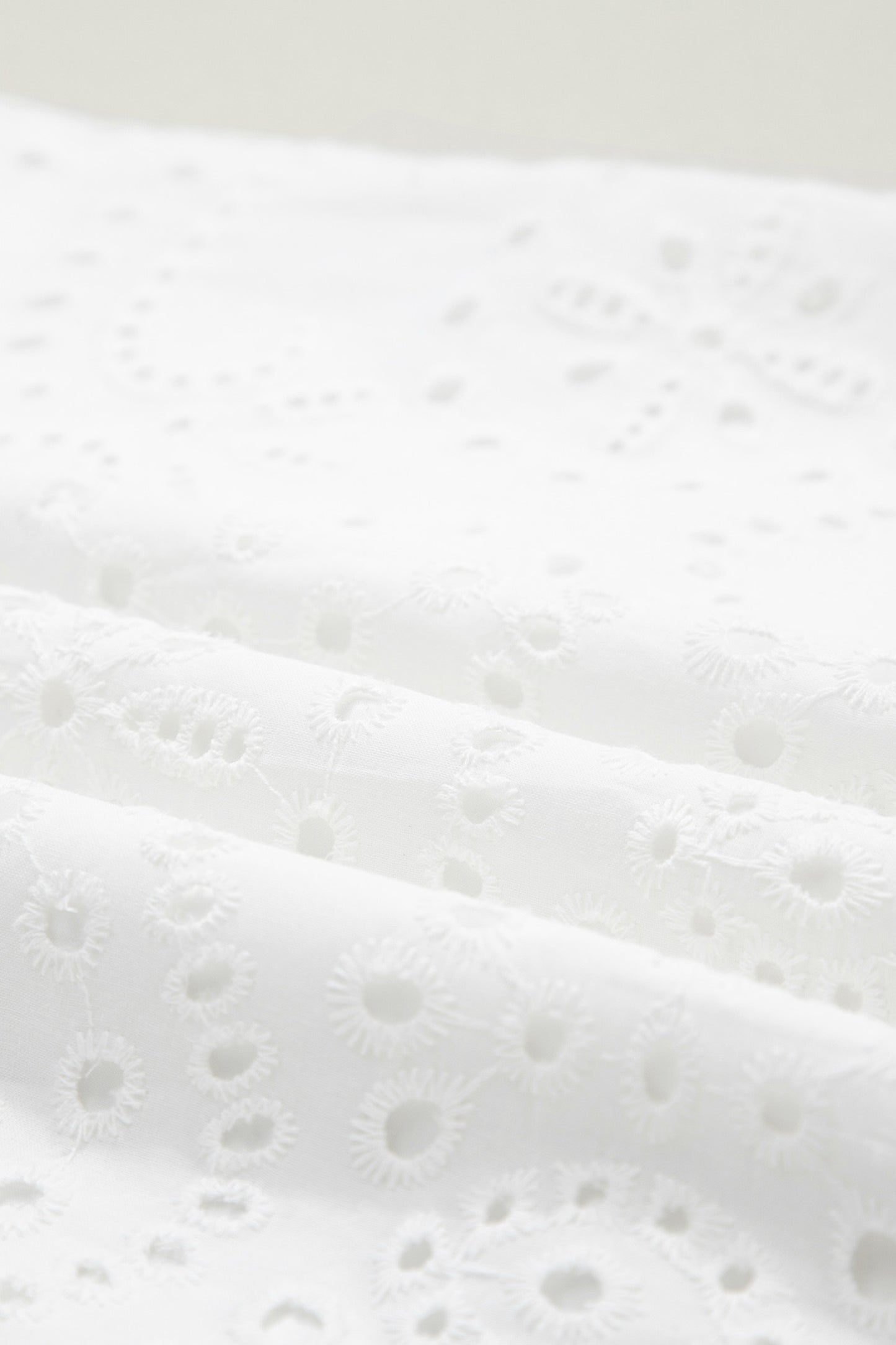 Timeless Elegance White Eyelet Collared Shift Dress