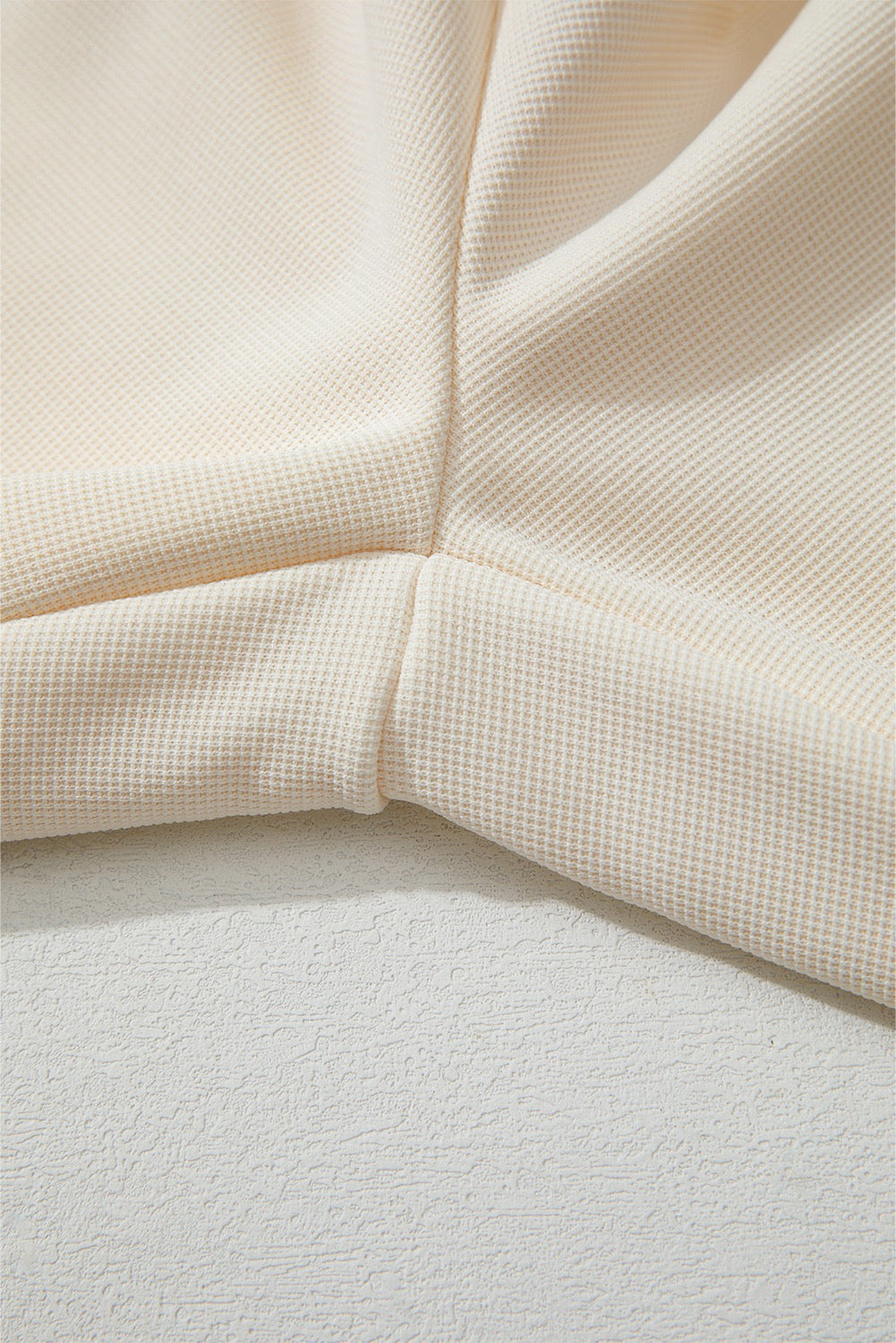 Cream Women’s High Waisted Wide Leg Dress Pants with Elastic Back Waist – Comfortable Business Casual Work Trousers