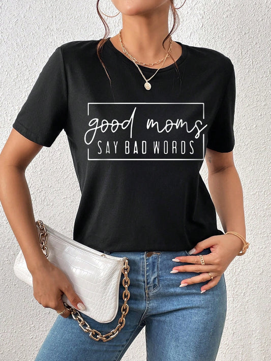 Good Moms Graphic T-shirt - Black