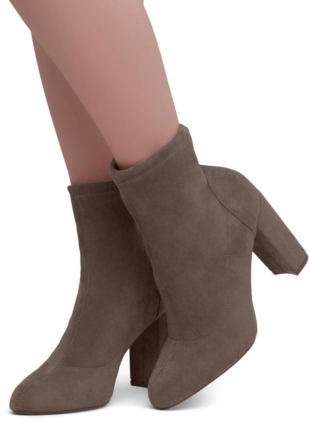 Ankle Tie Bootie - Taupe