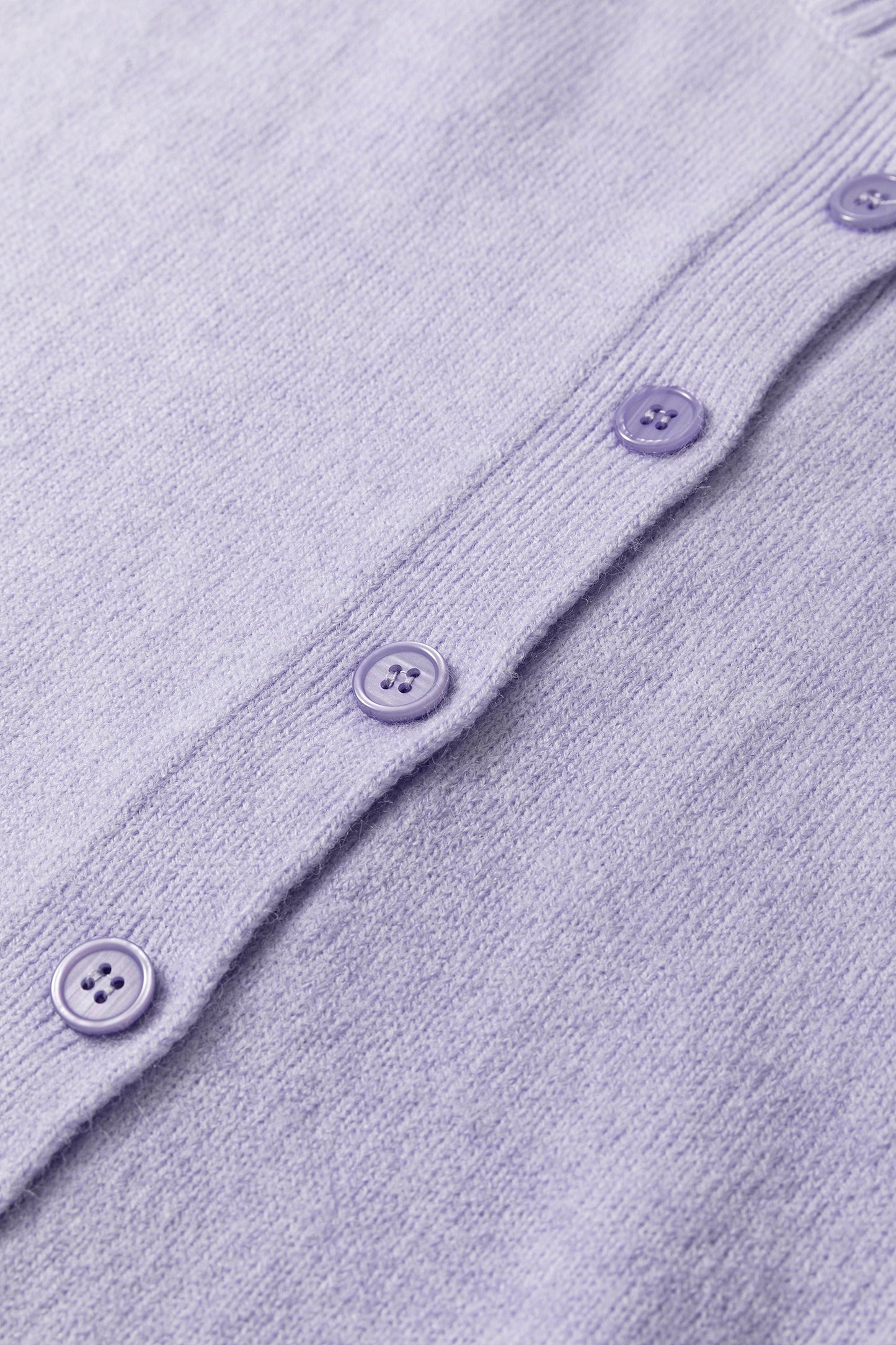 Lavender Soft Knit Button Front Top
