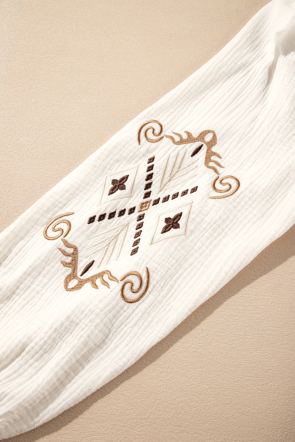 embroidered sleeve