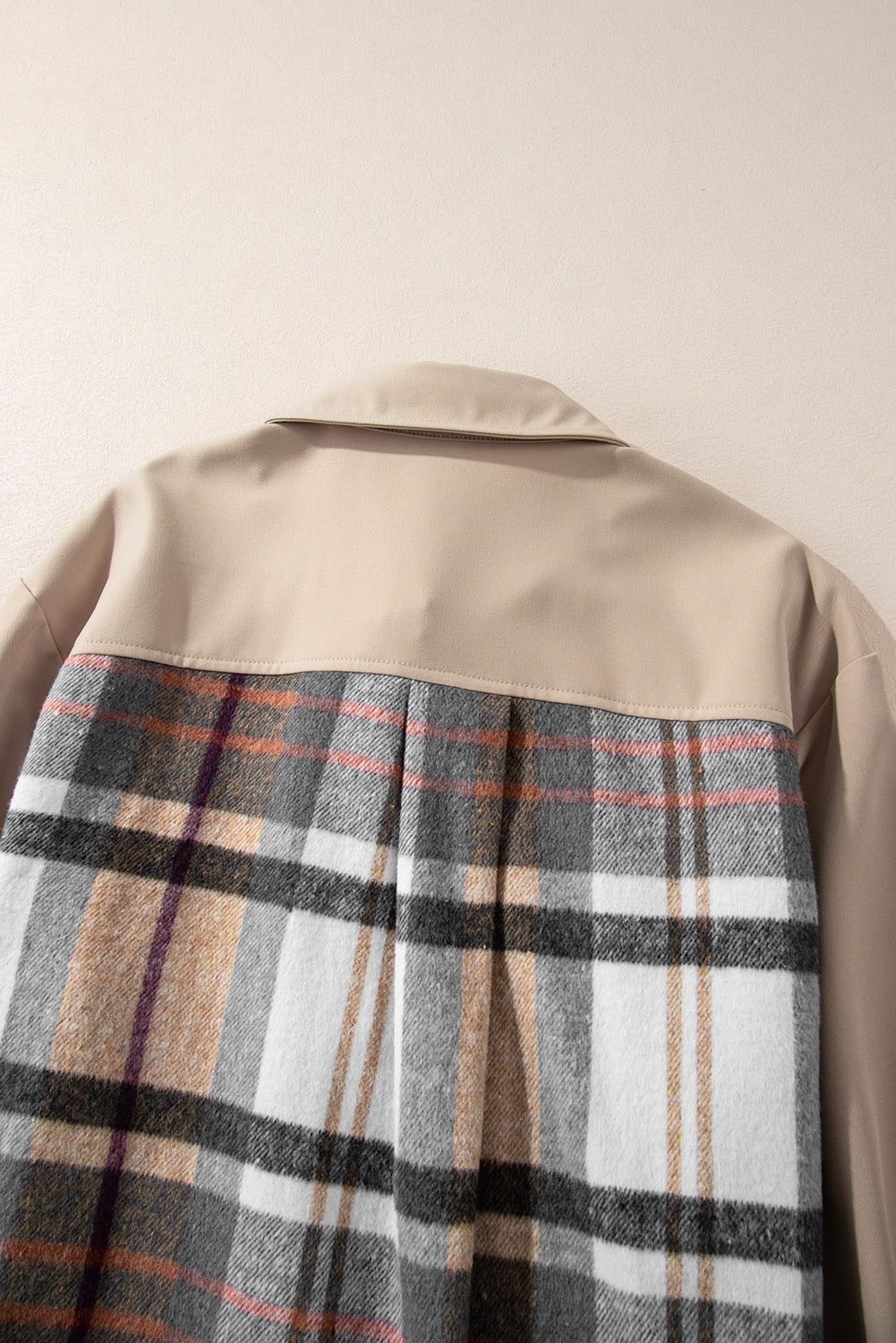 Plaid Button-Down Shirt Dress with Pockets – Long Sleeve Casual Fall Style
