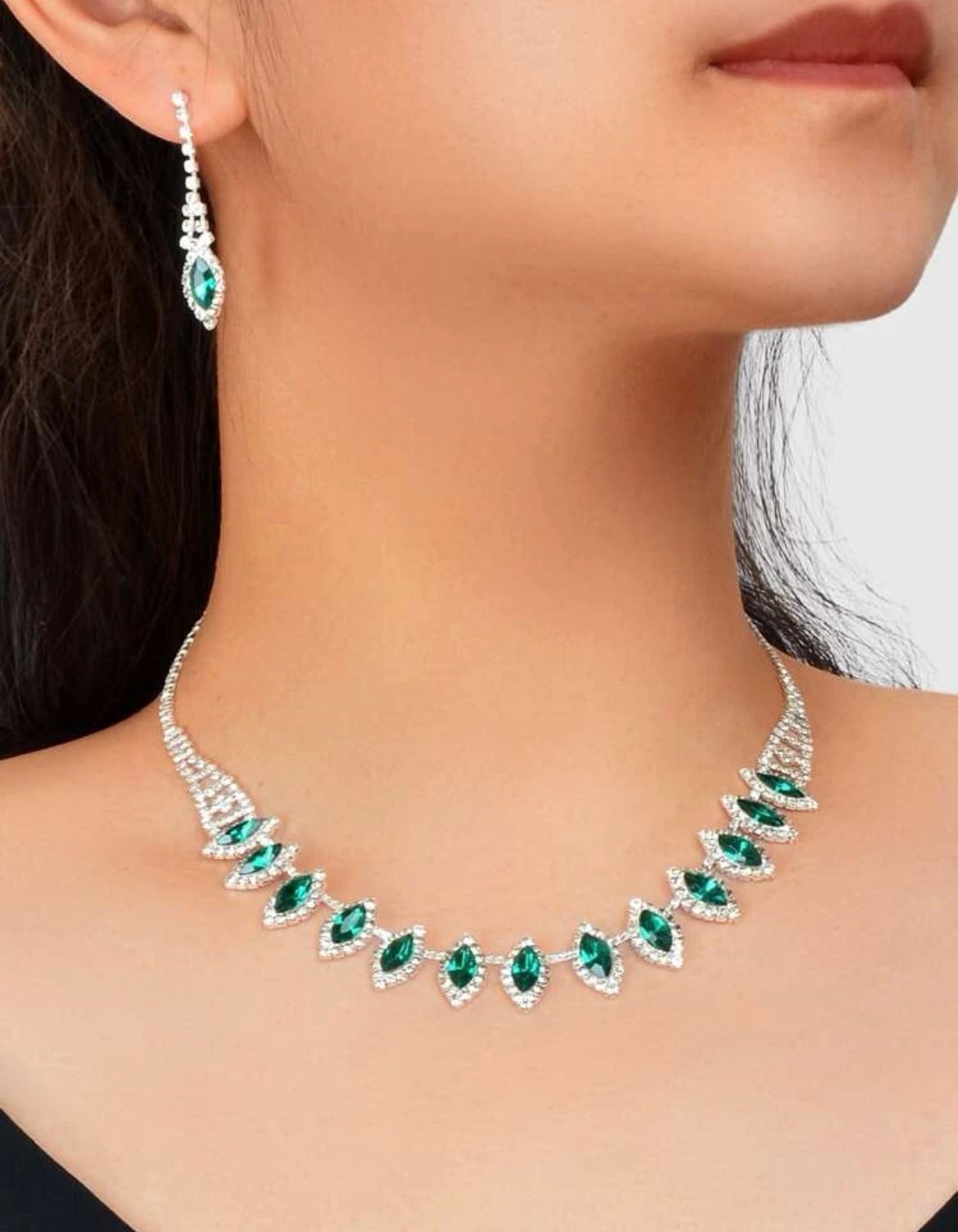 Emerald Inspired Necklace - Green