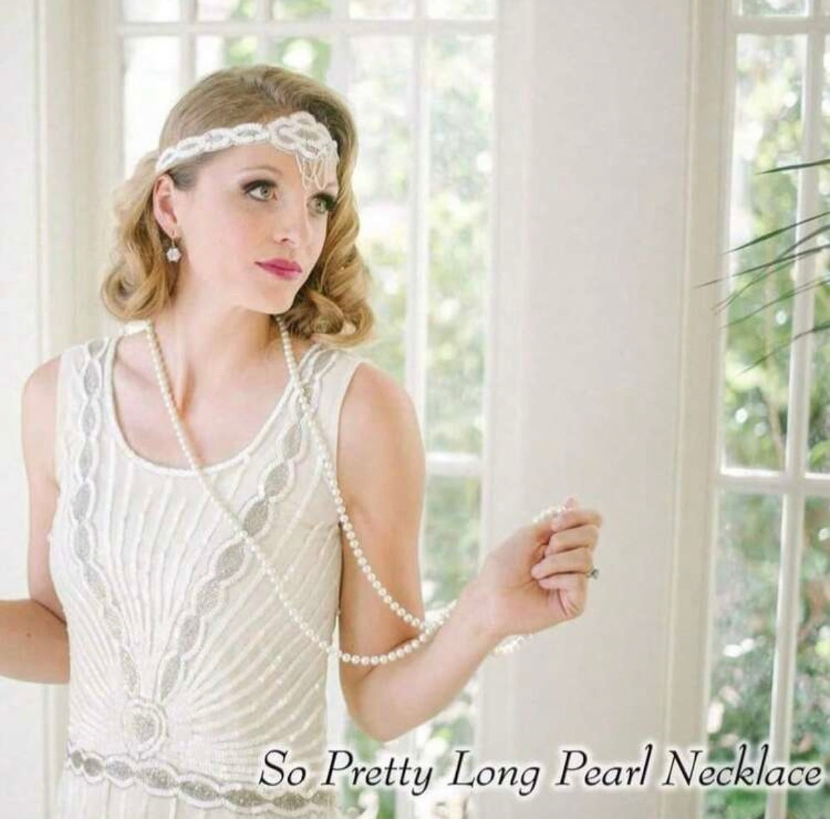 72” Long Pearl Strand Necklace – Convertible Multi-Wear Layered Classic Statement Jewelry