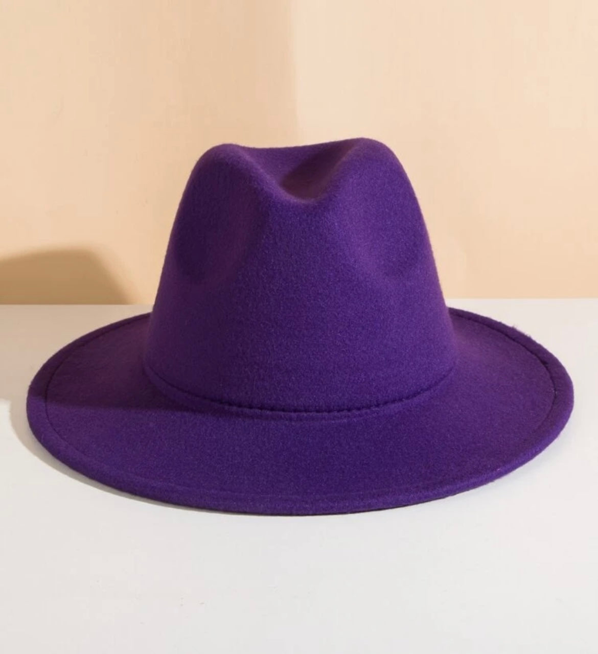 Ladies Fedora Hat - Purple