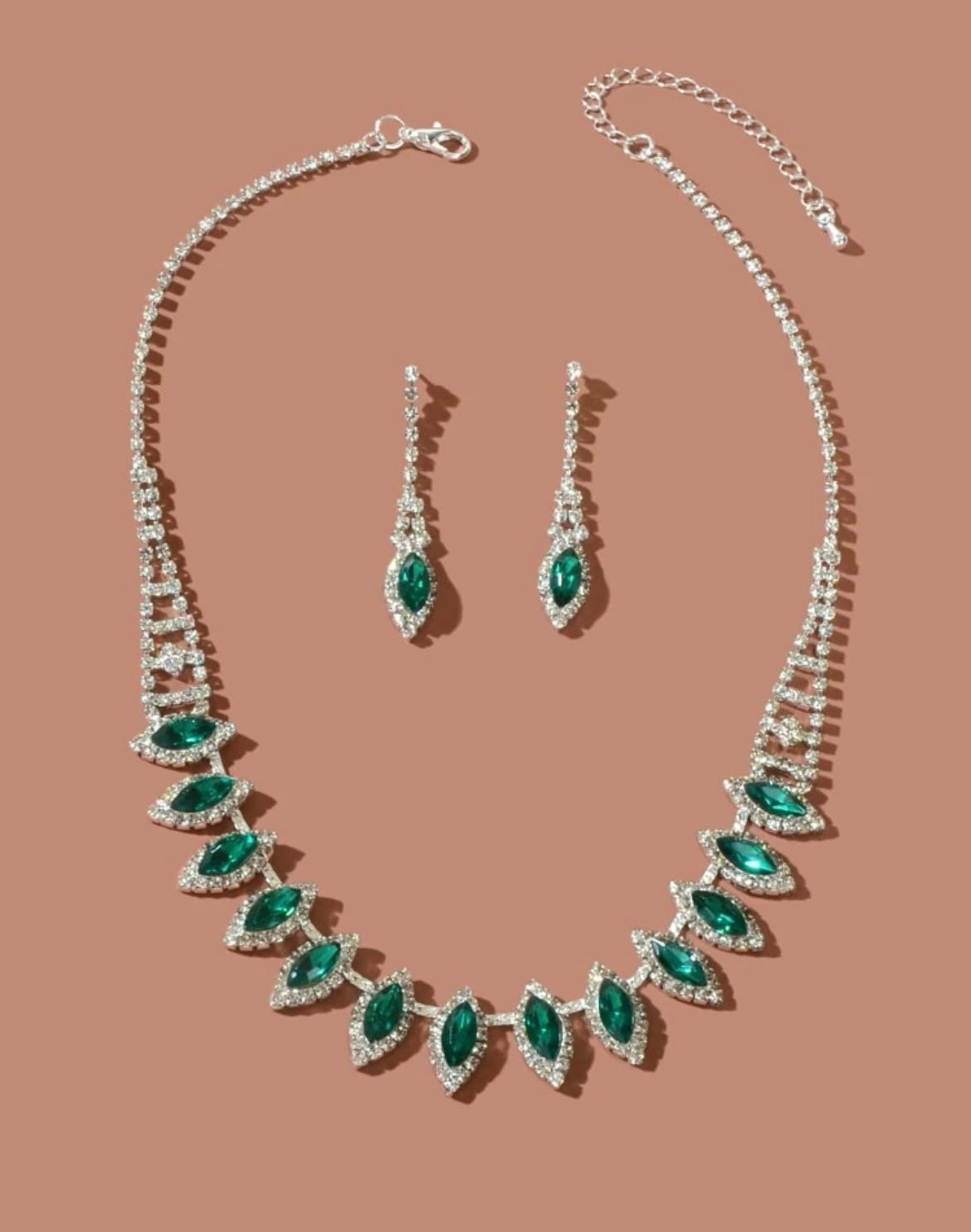 Emerald Inspired Necklace - Green