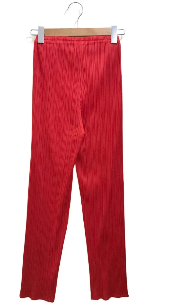 Pleated Pants - Red