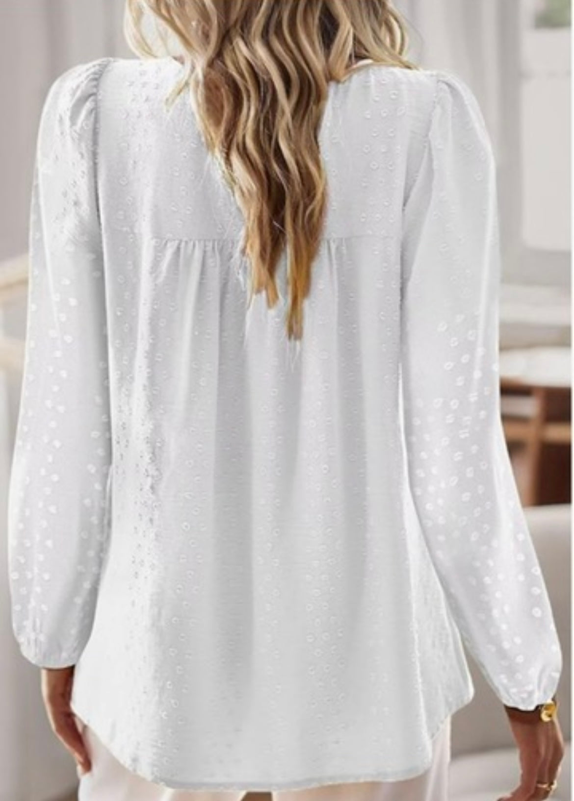 Swiss Dot Embroidered Blouse – Timeless Top
