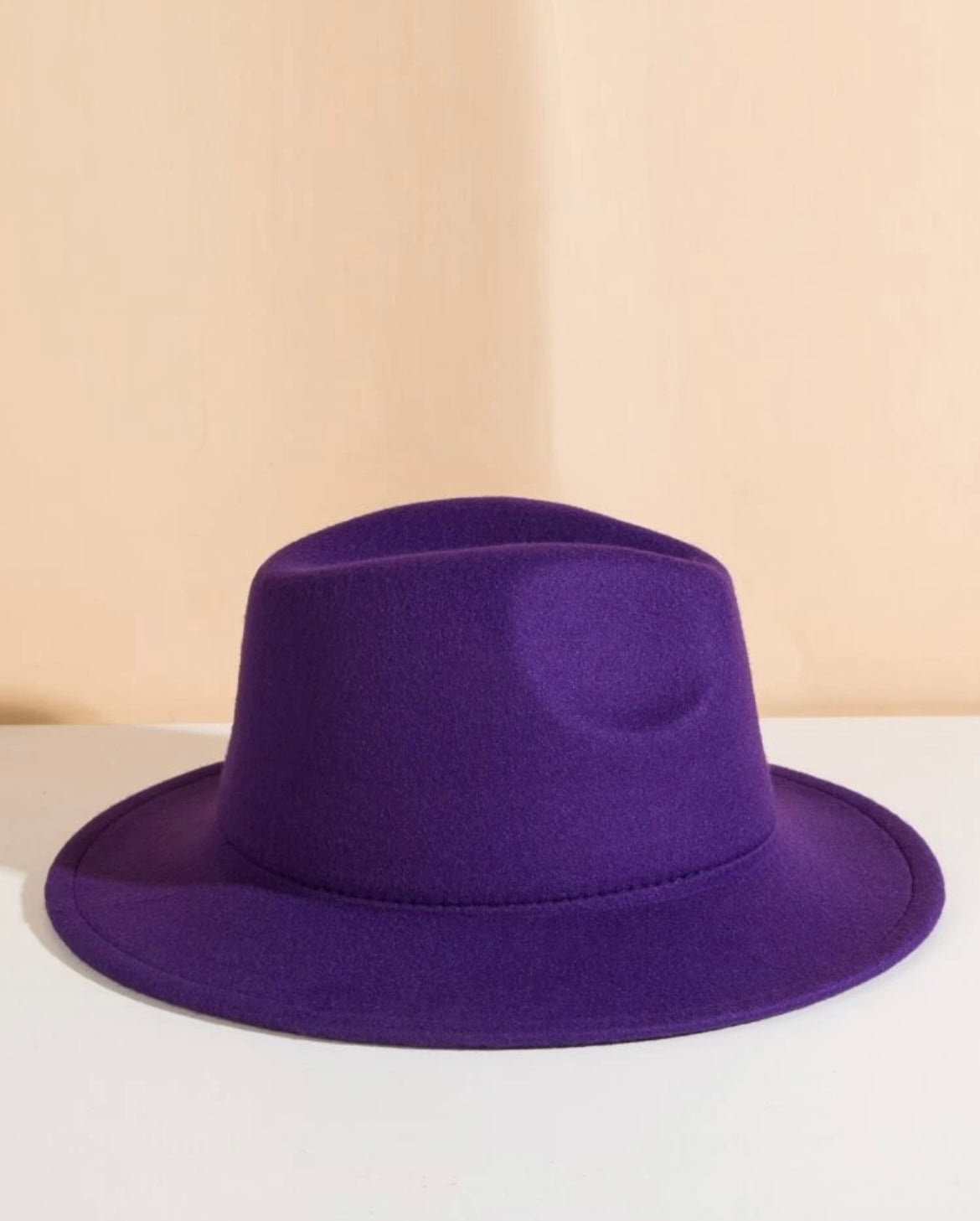 Ladies Fedora Hat - Purple