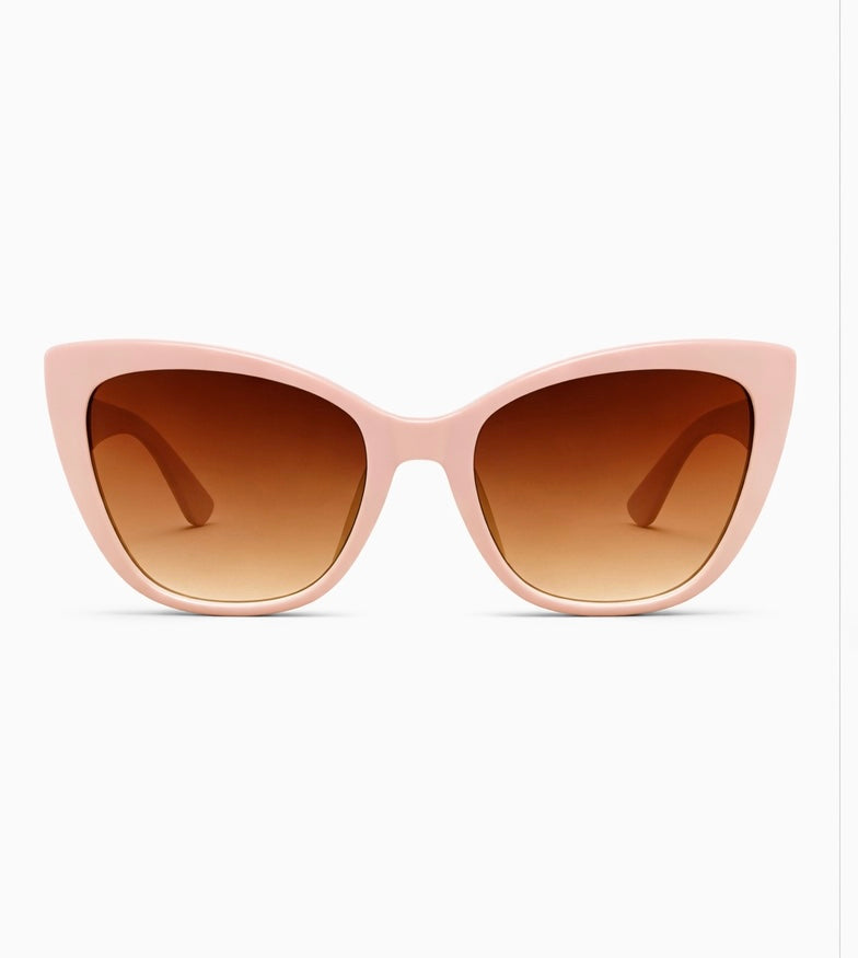 Blush Chic Cat-Eye Sunglasses | Stylish Pink Frames for Women