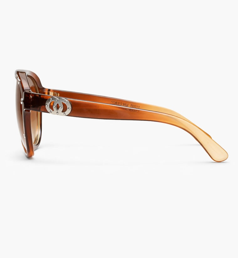 Amber Luxe Rhinestone Sunglasses