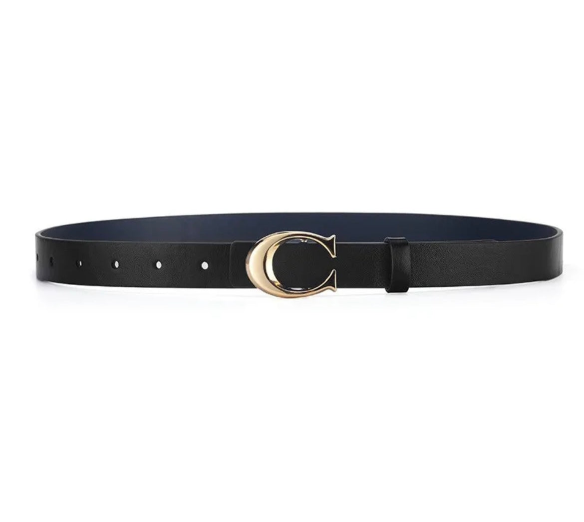 Designer Inspired Belt -Black