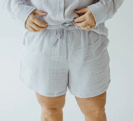 DEX Textured Shorts -Cloudy Blue