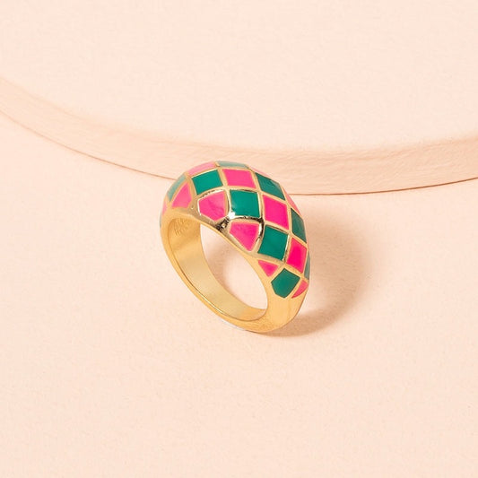 Ring - Pink and Green