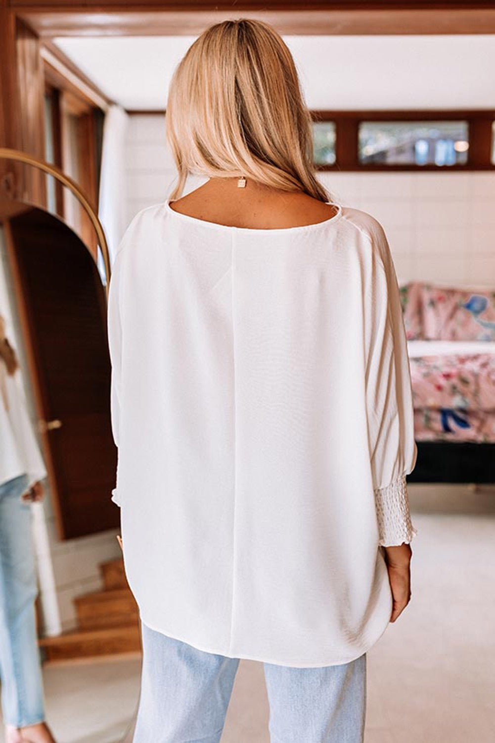 Round Neck Top - White