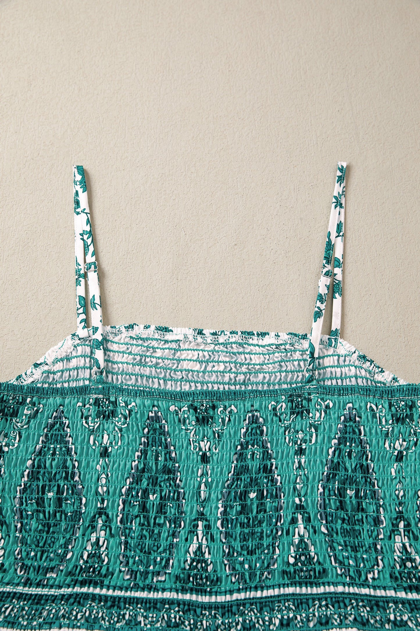 Emerald Garden Smocked Maxi Dress | Boho Floral Summer Dress for Women