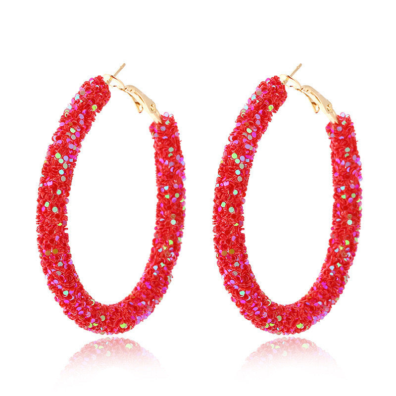 Dazzling Diva Hoop Earrings