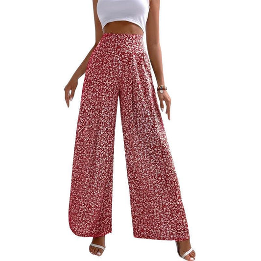 Floral Pants - Red
