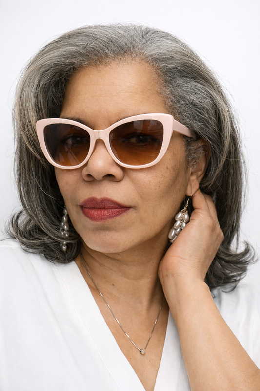 Blush Chic Cat-Eye Sunglasses | Stylish Pink Frames for Women