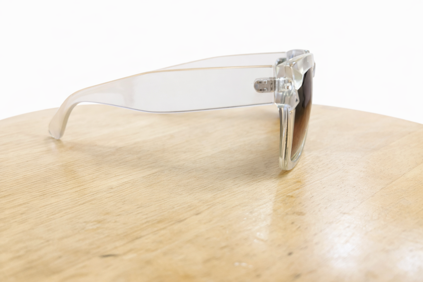 Clear Frame Blue Mirror Sunglasses | Modern Chic Statement Shades