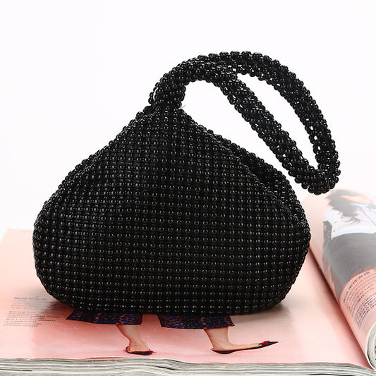 Beaded Evening Bag - Black