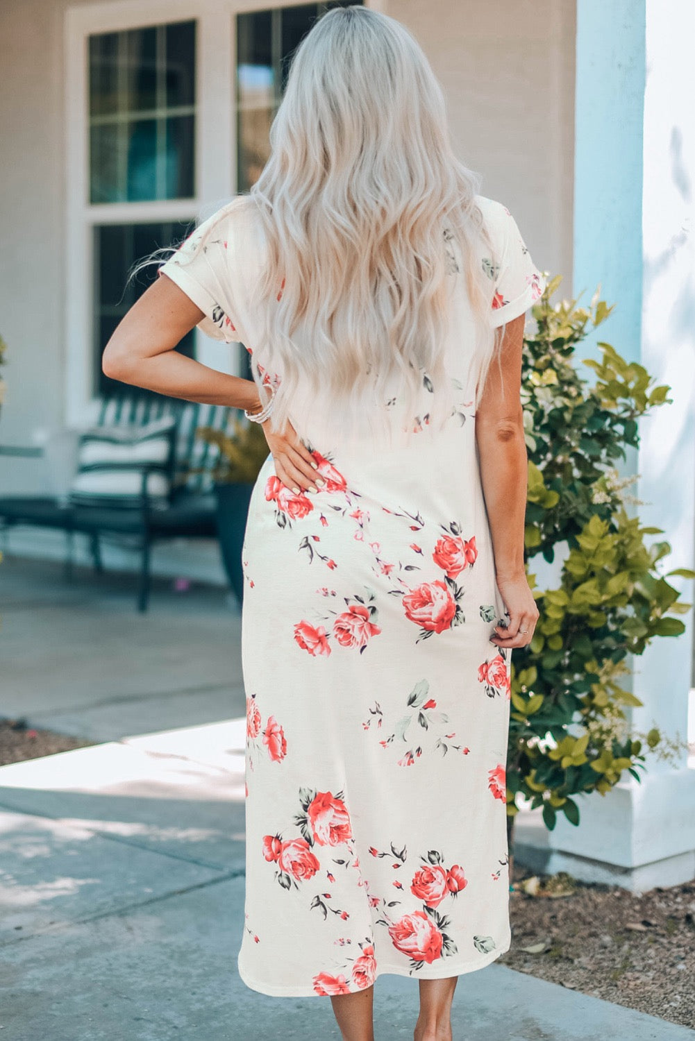 Floral Dress - White