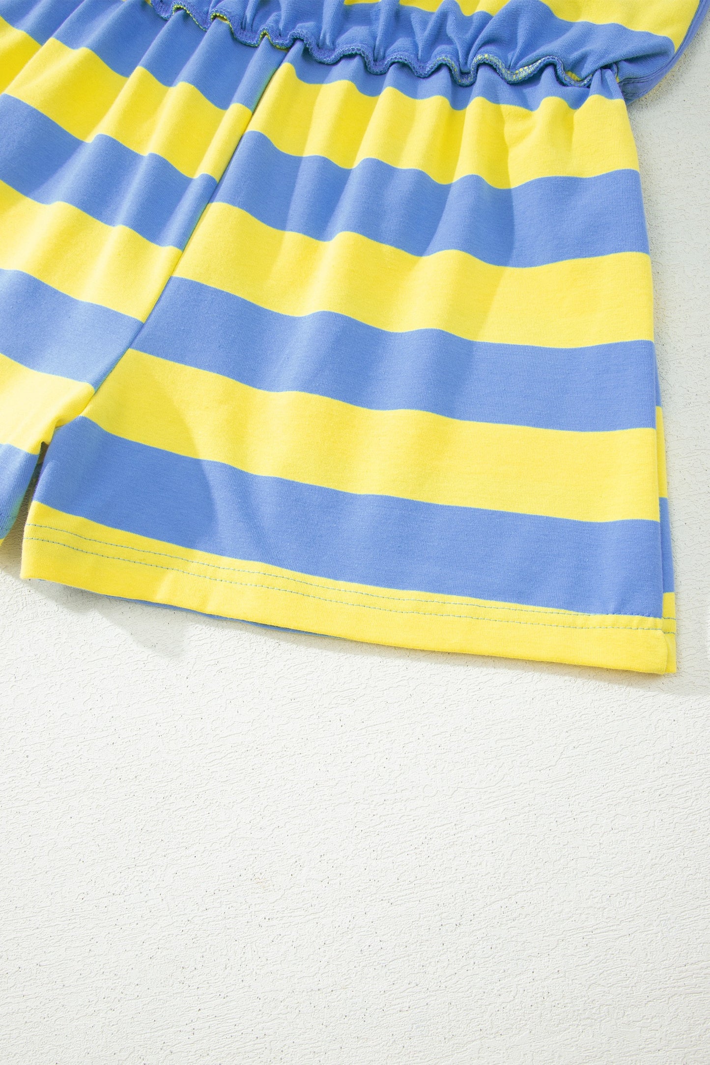 Sunshine Stripe Active Skort Set | Casual Athletic Two-Piece Set
