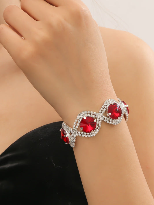 Ruby Inspired Bracelet - Red
